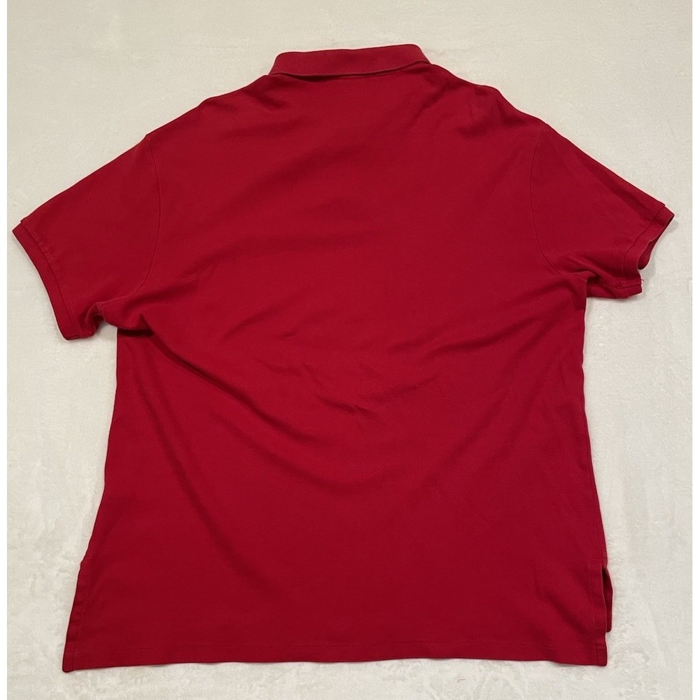 Polo Ralph Lauren Mens XL Custom Fit Red Short Sleeve Pony‎ Logo Polo Shirt - Picture 6 of 6